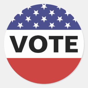 Adesivo Voto da bandeira americana