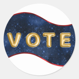 Adesivo Voto da Onda Azul Patriótica
