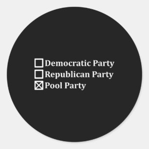 Adesivo Voto da Piscina do Grupo Democrata Republicano Ant