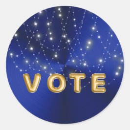 Adesivo Voto de Cascata de Estrela Azul à Meia-Noite