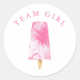 Adesivo Voto do Partido do Gênero da Rapariga da Equipe
