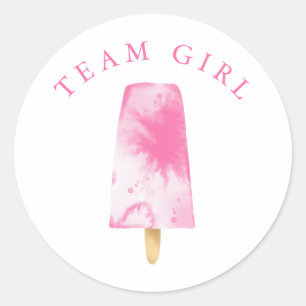 Adesivo Voto do Partido do Gênero da Rapariga da Equipe