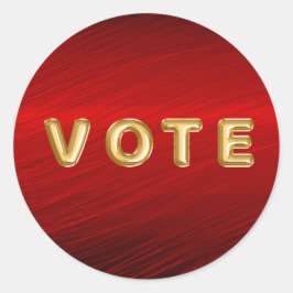 Adesivo Voto Gráfico Metálico Vermelho Carmim