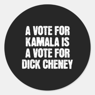 Adesivo Voto Para Kamala É Um Voto Para Willy Cheney Antiw
