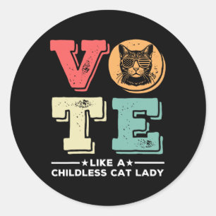 Adesivo Voto Retroativo Como Uma Mulher De Gato Sem Fios V