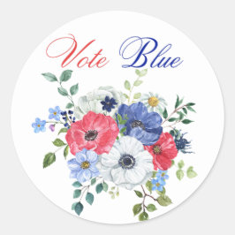 Adesivo Votos Azuis Votos Políticos Democráticos dos EUA