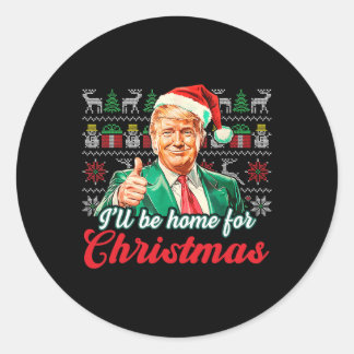 Adesivo Vou Chegar Para O Natal, Engraçado Xmas Pajamas