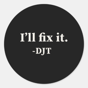 Adesivo Vou consertar Trump 2024 vitorioso Trump Qu