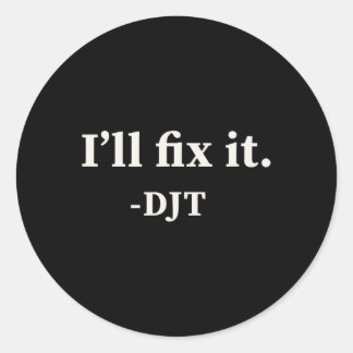 Adesivo Vou consertar Trump 2024 vitorioso Trump Qu