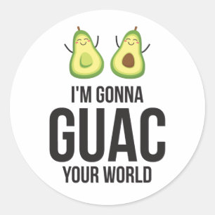Adesivo Vou guiar seu mundo Engraçado Guacamole Avocado