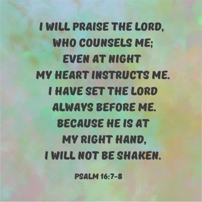 Adesivo Vou Louvar O Senhor Bíblia Verdadeiramente Laptop (Frente)