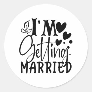 Adesivo Vou me casar com amor noturno