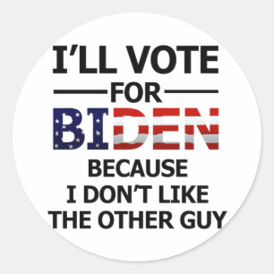 Adesivo Vou votar no Biden