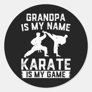 Adesivo Vovô Chama-Se Karate É Meu Jogo - Karate Gran
