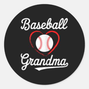 Adesivo Vovó de basebol Camisa Mulheres de beisebol Mãe de