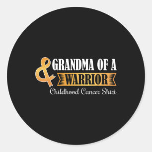Adesivo Vovó de um Cancer de infância guerreira e sensível