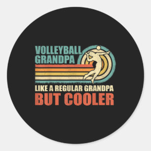 Adesivo Vovô De Voleibol Divertido Como Um Vovô Normal