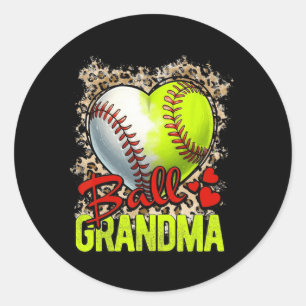 Adesivo Vovó Dia de as mães Softball Vovó Baseball Gran