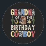 Adesivo Vovó Do Aniversário Cowboy Rodeo Ocidental<br><div class="desc">Vovó Do Aniversário Cowboy Rodeo Ocidental</div>