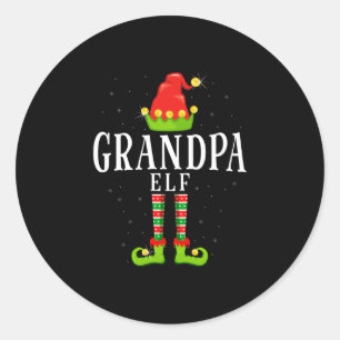 Adesivo Vovô elfo natal pijama xmas combinando