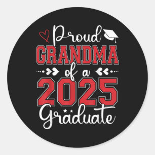 Adesivo Vovó Orgulhosa De Graduação De Avó Formando 2025