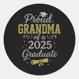 Adesivo Vovó Orgulhosa De Graduação De Mais velho 2025