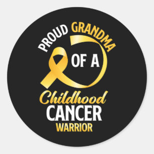 Adesivo Vovó Orgulhosa De Um Guerreiro Cancer Infantil