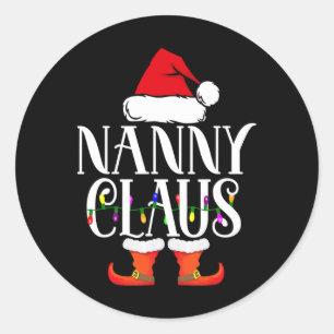 Adesivo Vovó Papai Noel Roupas de Natal Divertidas para Fa