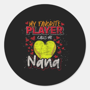 Adesivo Vovó Softll Meu jogador favorito me chama de Nana 
