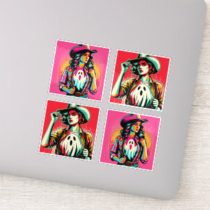 Adesivo Vovó Spooky Ocidental com Ghost Stickers
