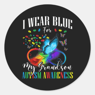 Adesivo Vovô Vovô, Visto Azul Para Meu Avô Autismo