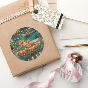 Adesivo Voyage festiva de Natal Chow