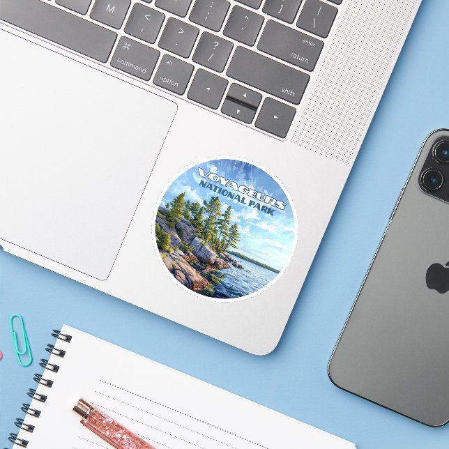 Adesivo Voyageurs National Park Rainy Lake Minnesota (Notebook com iPhone)