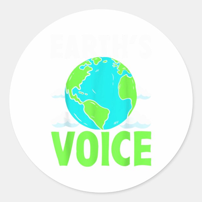Adesivo Voz da Terra Salve o Planeta Design  (Frente)
