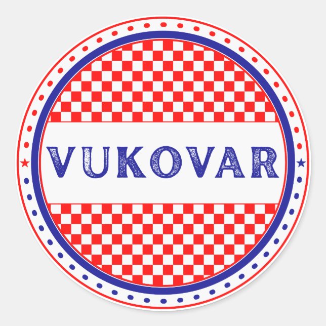 Adesivo Vukovar City Pride Emblem – Croatian Identity (Frente)