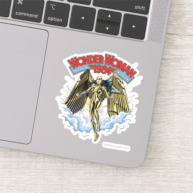 Adesivo W84 | Mulher Maravilha Dourada Armadora Retrorna (Detalhe)