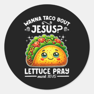 Adesivo W Taco Sobre Jesus Alface Reze Cinco De Maio Crist