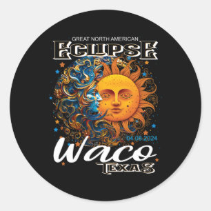 Adesivo Waco Texas 2024 Total Solar Eclipse Cosmic abril 8