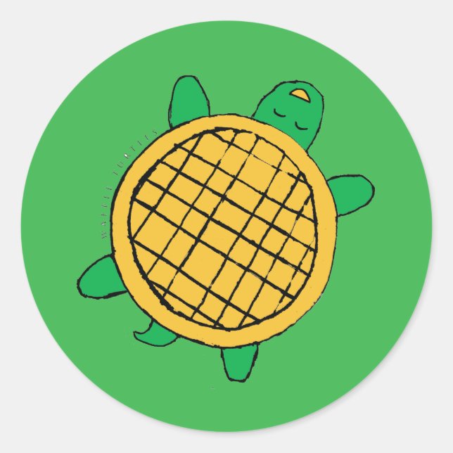 Adesivo Waffle Turtles sticker (Frente)