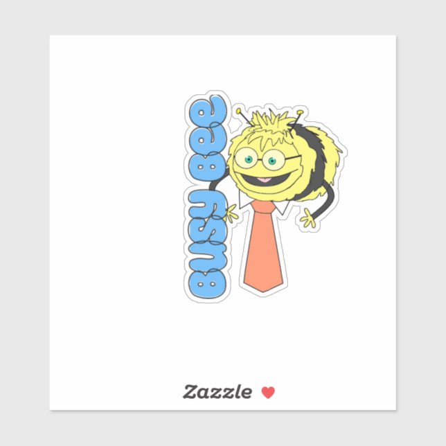 Adesivo Waffles+Mochi-Busy Bee Vinyl Sticker (Folha)