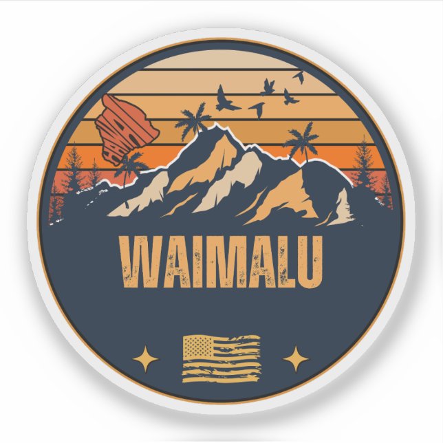 Adesivo Waimalu, Havaí (Frente)