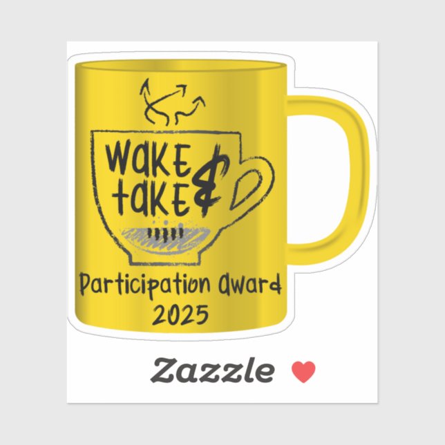 Adesivo Wake & Take Invitational Participation Award 2025 (Folha)