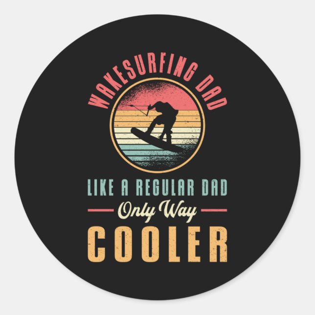 Adesivo Wakeboard Pai Wakesurfing Wakeboard Wakeboard (Frente)