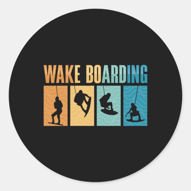 Adesivo Wakeboard Wake Boarding Wakeboarder Wakeboarding (Frente)