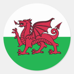 Adesivo Wales - bandeira de Galês