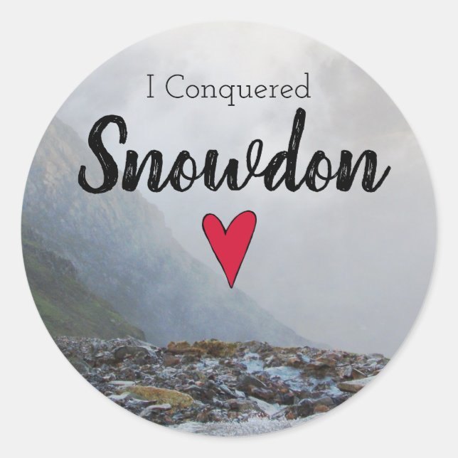 Adesivo Wales Conquistou Snowdon Welsh Stream Souvenir (Frente)