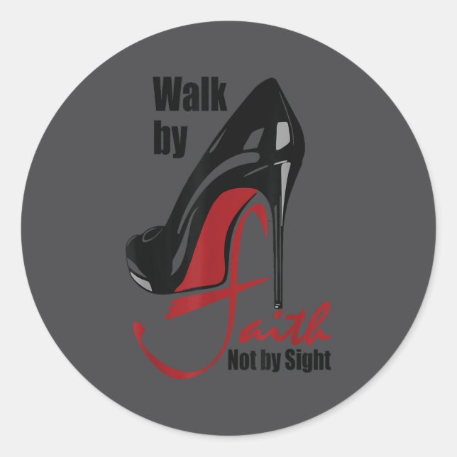 Adesivo Walk By Faith Not By Sight Motivation Quotes  (Frente)