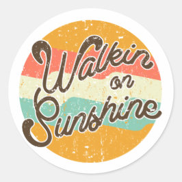 Adesivo Walkin on Sunshine Retro
