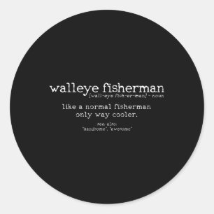 Adesivo Walleye Pescador Definição Funny Cote Pesca G