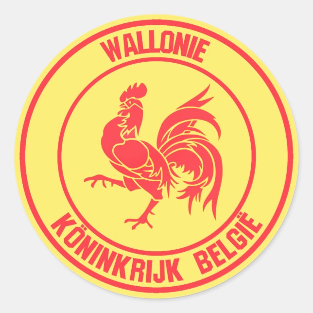 Adesivo Wallonie Round Emblem (Frente)